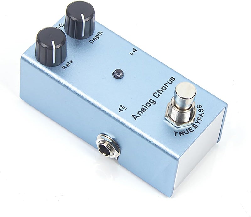 IOppWin Analog Chorus Electric Guitar Effects Pedal - Mini Size, True Bypass, BBD Chip, Low Noise, Durable Aluminum Alloy, 9V DC Power - Image 1